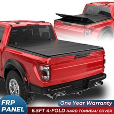 6.56.6ft 3-fold Hard Frp Truck Bed Tonneau Cover For 2004-2013 2014 Ford F-150