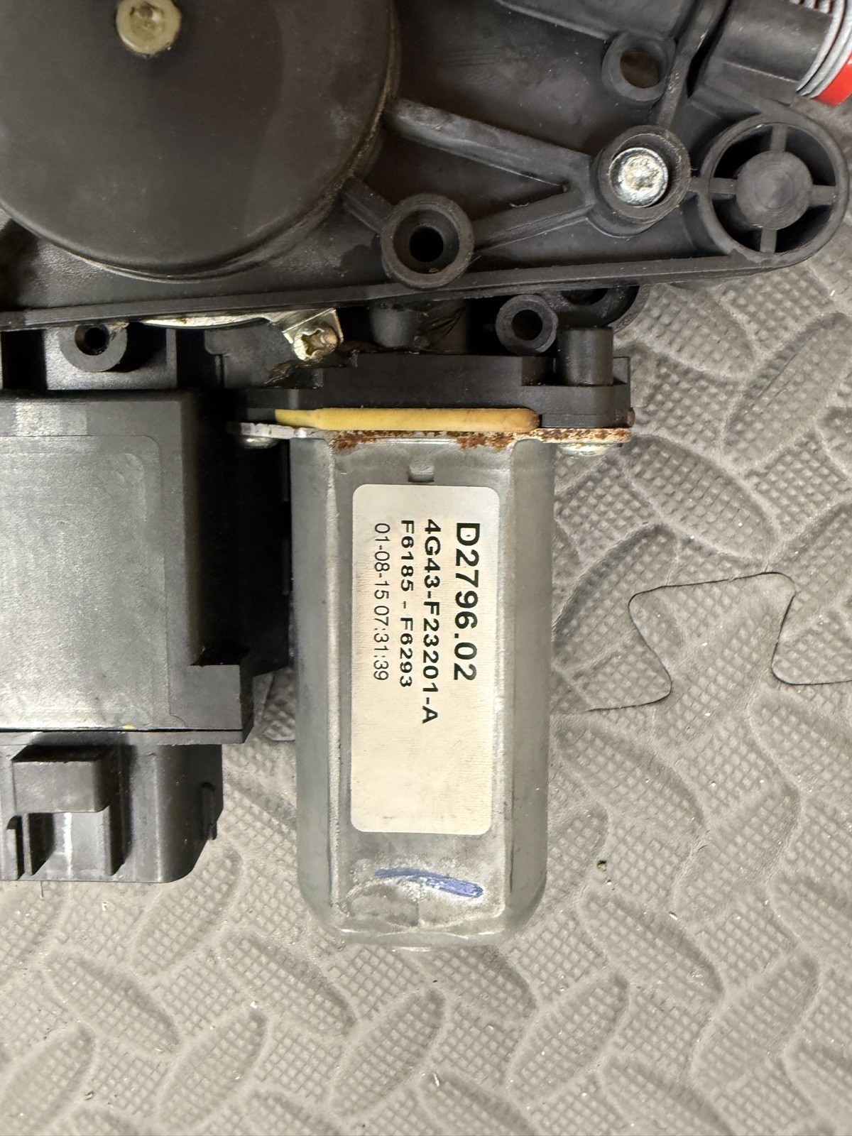 Aston Martin DB9 GT 2016 Power Window Motor Regulator LHS 4G43-F23201-AE J183