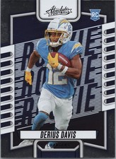 2023 Panini Absolute #196 Derius Davis Black Los Angeles Chargers