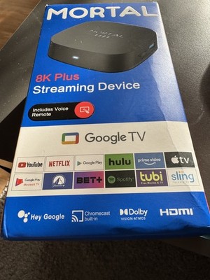 Mortal 8K Plus Streaming Device Google TV Android 16.0 8GB RAM+128 GB-