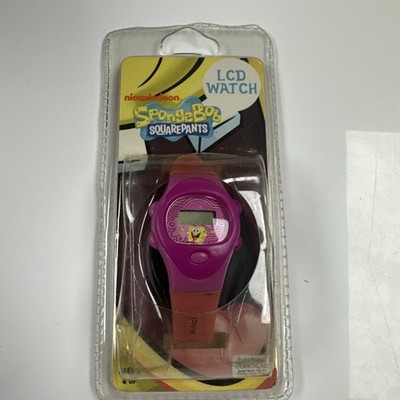 Sponge Bob Digital Watch Rare Pink Vintage