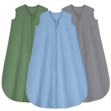 Yoofoss Baby Sleep Sack 0-6 Months 0.5 Tog Wearable Blanket for Baby, 3 Pack 100