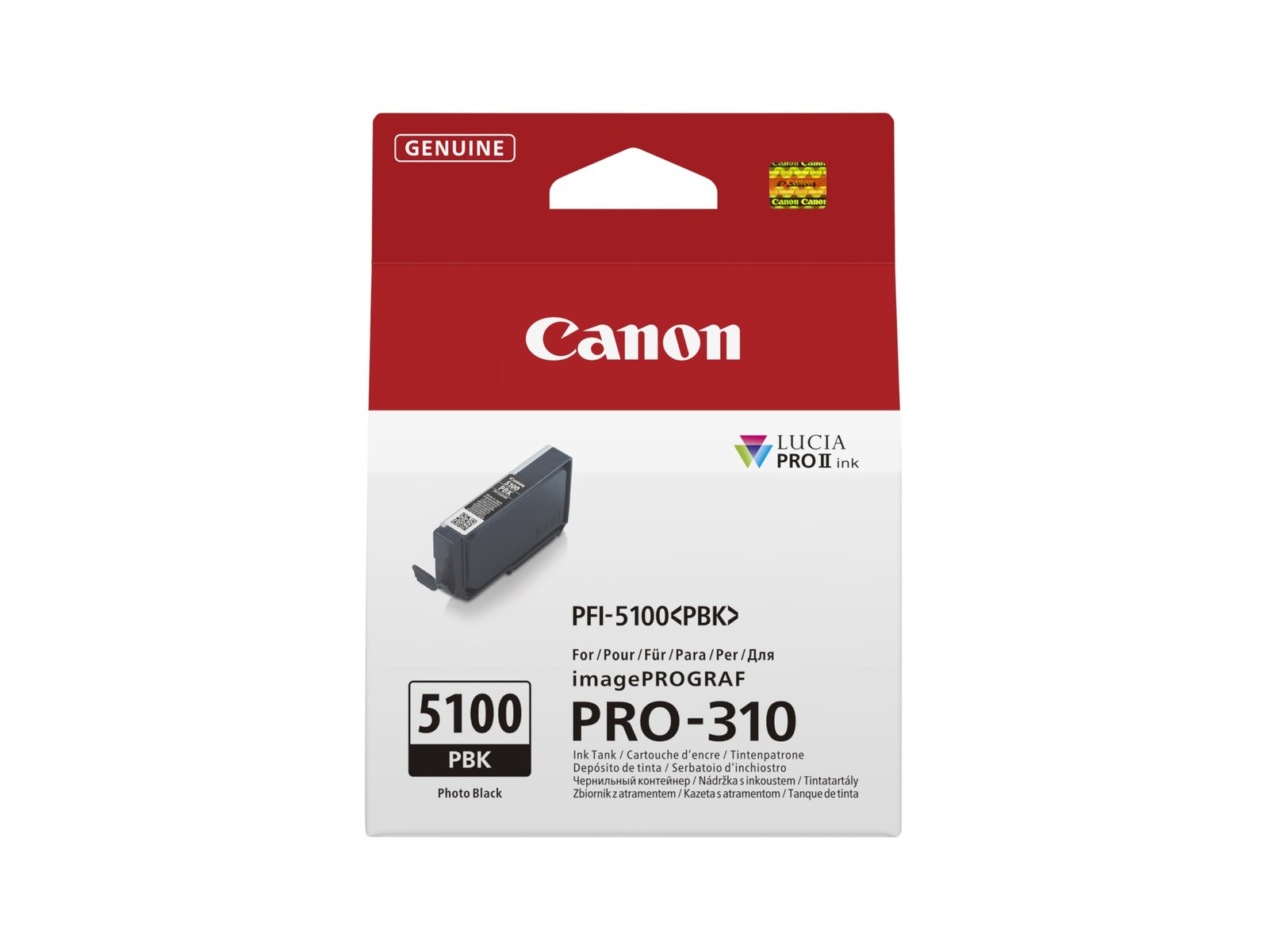 Canon PFI-5100 Ink Tank, Photo Black