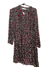 Loft Black Dress with Heart Pattern-Petite Small (New with tags)