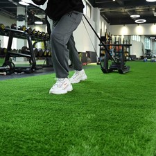 AplusChoice 1.38" H Sports Sled Strips Turf Gym Turf 50'x3'x4PCS(600 Sq.Ft)