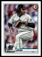 2020 Bowman Jose Urena Miami Marlins #60