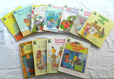 Sesame Street Book Club Lot of 11 Muppets Children's Books Hardcover 1980s Vtg