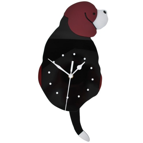 GE Wanduhr Schaukel Hund DIY Einfache Mode Silent Rahmenlose Wanduhr Mit - Bild 21 von 22