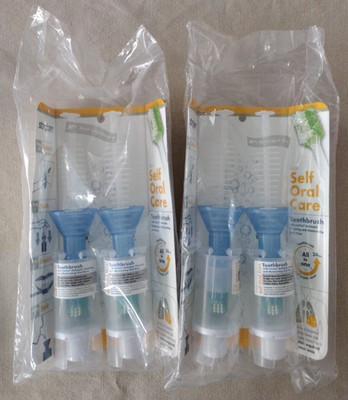 NEW 2 Stryker Self Oral Care 2 Pack (4 Total) Suction Toothbrushes Expires 01/27