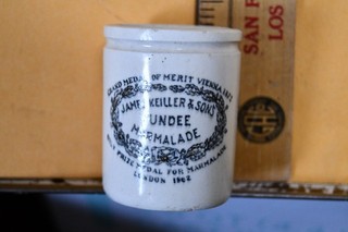 Antique Miniature Stoneware Crock James Keiller & Sons Dundee Marmalade