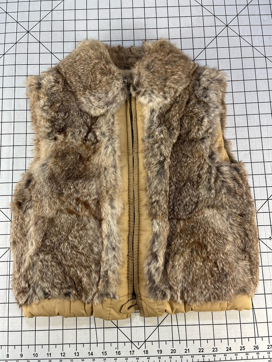 vintage corduroy fur vest mens 70s us レア original-1970s-swedish-padded-