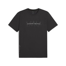PUMA Graphics Running Illustration Crew Neck Short Sleeve T-Shirt Mens Black Cas