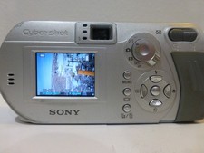 Sony Cyber-Shot DSC-P72 Siilver 3.2MP Digital Camera w/ USB Charge Cable, Works