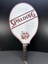 VTG Spalding Intimidator Racquetball Racquet wLeather Grip Case 18.5 x 8" READ