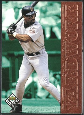Greg Vaughn 1999 UD Choice #Y22 Yard Work San Diego Padres