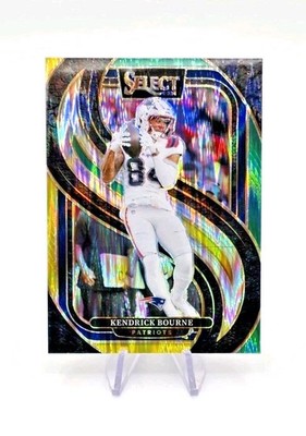 2024 Select Football - Kendrick Bourne #176  Premier Green Yellow Shock Prizm