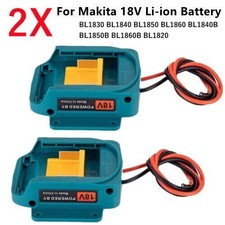 2X Battery Power Mount Connector Adapter For Makita 18V Dock Holder with Wires