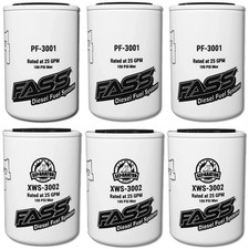 Fass Pf-3001 Xws-3002 3 Pairs Replacement Fuel Filter Water Separator Titanium