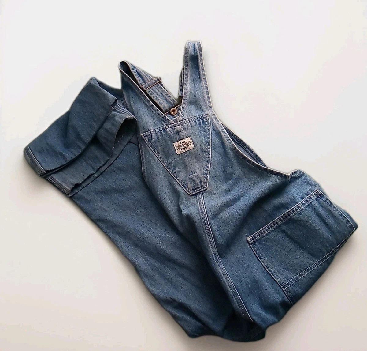 Salopette Jean Lee Vintage Années 90 - Taille 32x30 - Coupe Baggy Patineur - Made In USA