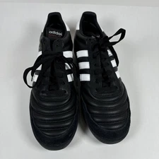 ADIDAS Mundial Team Black White Turf Soccer Cleat Shoes Men Size 7.5