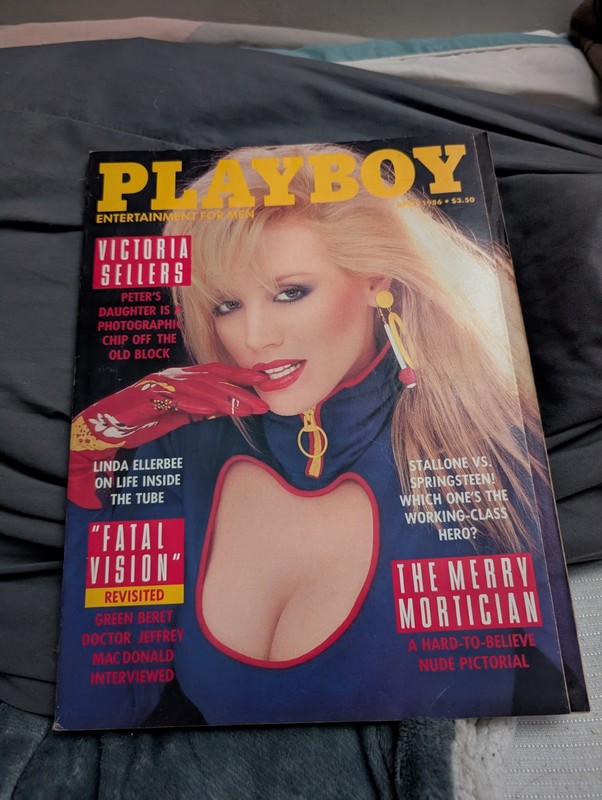 Playboy Magazine April 1986 Victoria Sellers Vintage
