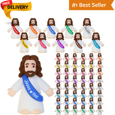 50 Pcs Mini Jesus Figures Jesus Loves You Original Design Jesus Toys Little Jes