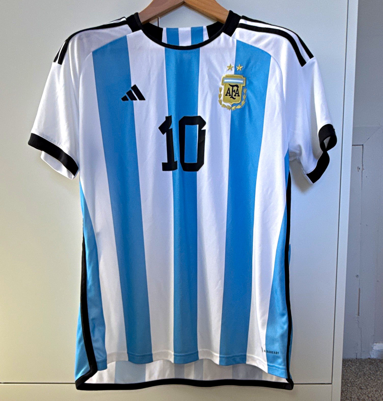 adidas Argentina Lionel Messi #10 Home Soccer Jersey Regular Fit Men's XL