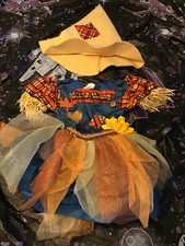 Scarecrow Child Costume Size 3t-4t Preowned
