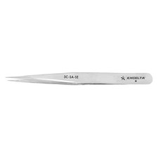 Excelta 3C-Sa-Se Tweezers, Ss, Straight, 4 1/4"L
