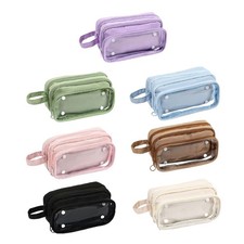 High Capacity Pencil Bag Multi Layered Pencil Case Pen Case Detachable Pen Bag