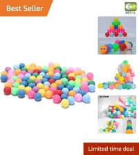 40mm Matte Colored Ping Pong Balls - Bulk Pack for Exciting Learning Activities