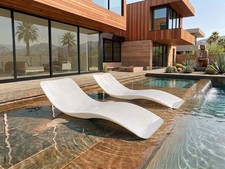 Luxury Modern Pool Ledge Loungers