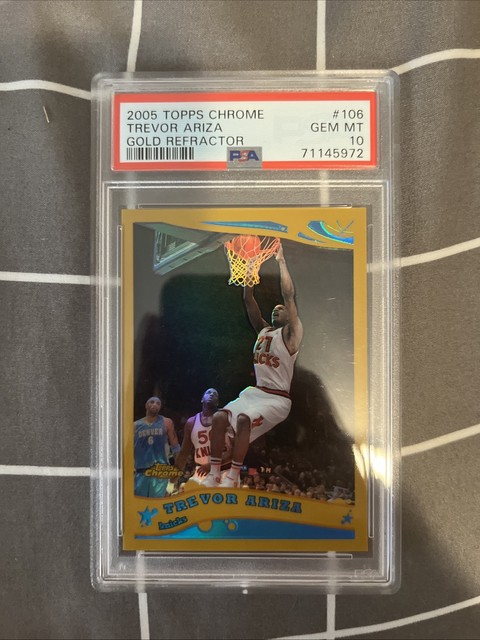 Trevor Ariza 2005 06 Topps Chrome Gold Refractor /99 PSA 10 POP 1