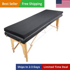 Professional Quality Memory Foam Massage Topper 73x24x2 - Removable  Easy Care
