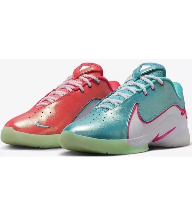 SAOLA Nike LeBron XXII 22 XMAS Natale Rosso Solare Polveroso Cactus Nby HV5148 600 Taglia 9