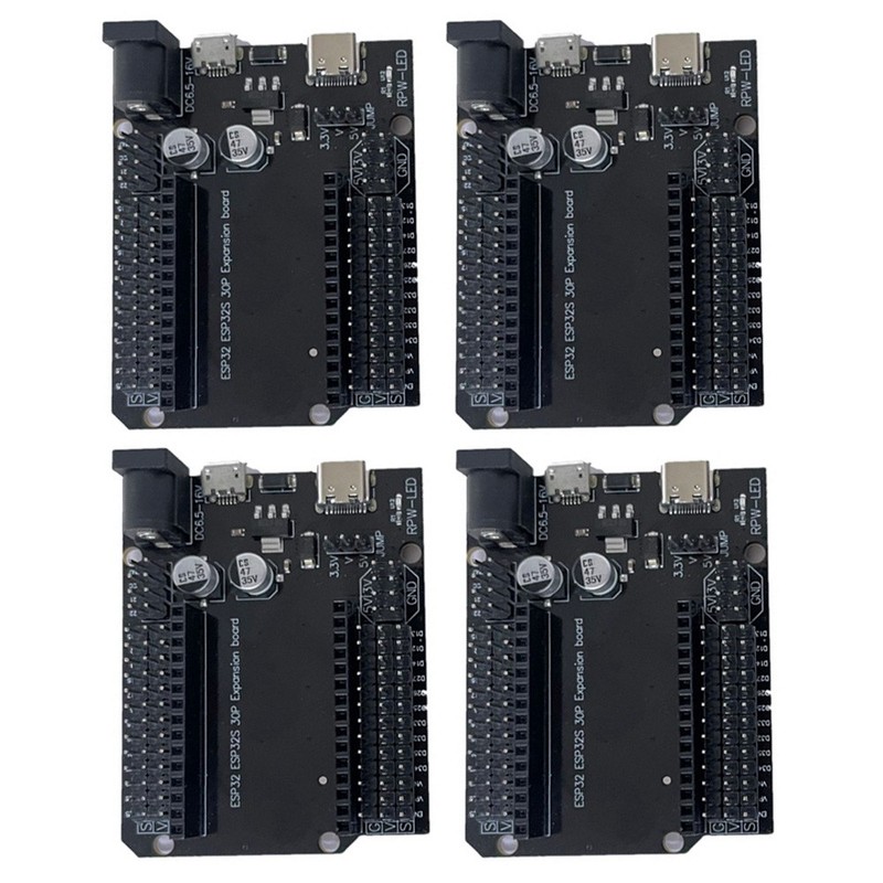 4Pcs ESP32 Development Board / ESP32 30P Expansion Board Type-C Wifi Bluetooth