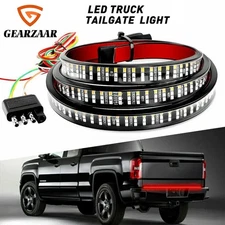 LED Tailgate Light Bar 60" Triple Row 5-Function Strip for Pickup Trailer SUV