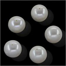 8PC White Freshwater Pearl Round Beads 11.5 - 12mm Loose Beads 66219
