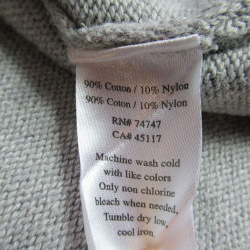 Natural Reflections Sweater Womens Small Gray Knit V Neck Cozy Pocket Casual - Picture 6 of 7