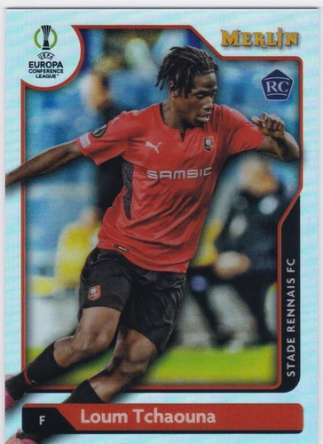 2021-22 Merlin Chrome UEFA Refractor #136 Loum Tchaouna - Stade Rennais FC RC