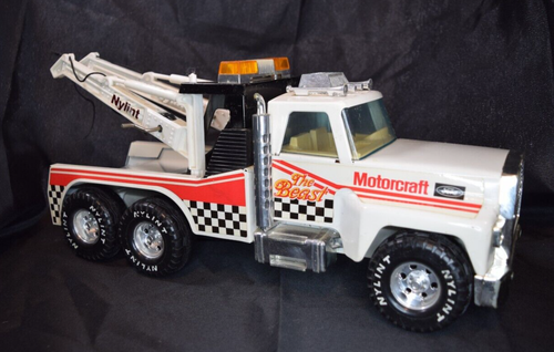 Vintage NYLINT Ford Motorcraft TWIN BOOM WRECKER TOW Truck  THE BEAST - Picture 1 of 18