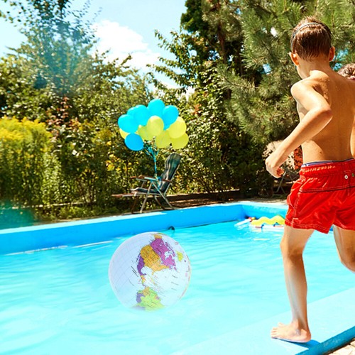 12 Pcs Inflatable Globe Beach Ball Banquet for Outdoors Balls Pool - Zdjęcie 4 z 12
