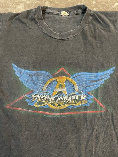 Vintage Aerosmith T Shirt Rock In A Hard Place 1982 Tour Screen Stars Sz Large - Picture 2 of 9