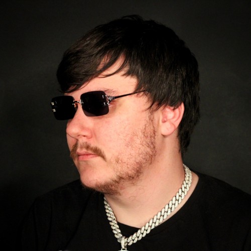 Vintage Black Gradient Tint Gold Frame Men's Women's Hip Hop Rimless Sunglasses - Picture 6 of 6