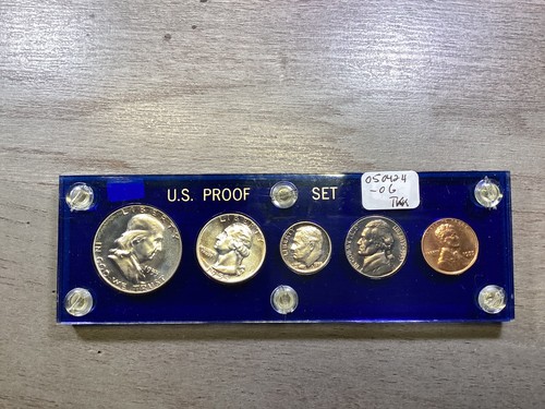 1955 U.S. Mint Silver Proof Key-Date Set w/5 Coins in Capital Holder-050424-06 - Picture 2 of 4