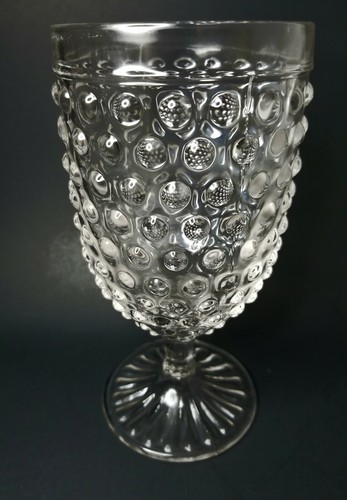 Vintage Drinking Wine Water Glass Clear Hobnail American Chateau 7" Tall - Bild 4 von 6