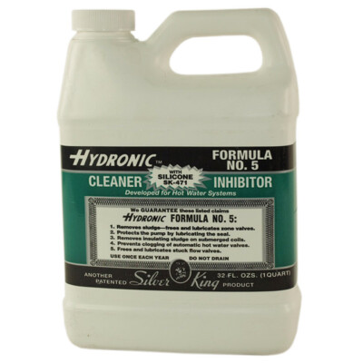 Silver King 1 Quart Hydronic Formula #5 Steam Boiler Cleaner Inhibitor