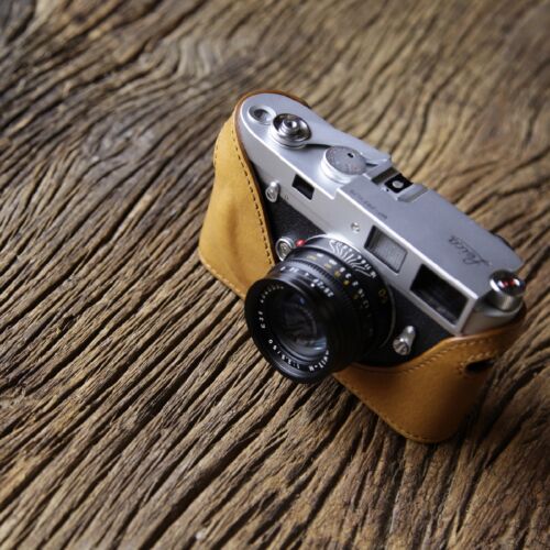 Media funda de cuero genuino Cam-in para protector Leica M6 M7 MP M2 M3 M4-P - Imagen 3 de 16