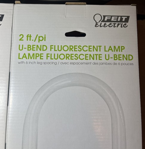 2 Feit Electric F32T8/841/U6 32W 4100K T8 U-Bend Fluorescent Bulb NEW - Picture 3 of 4