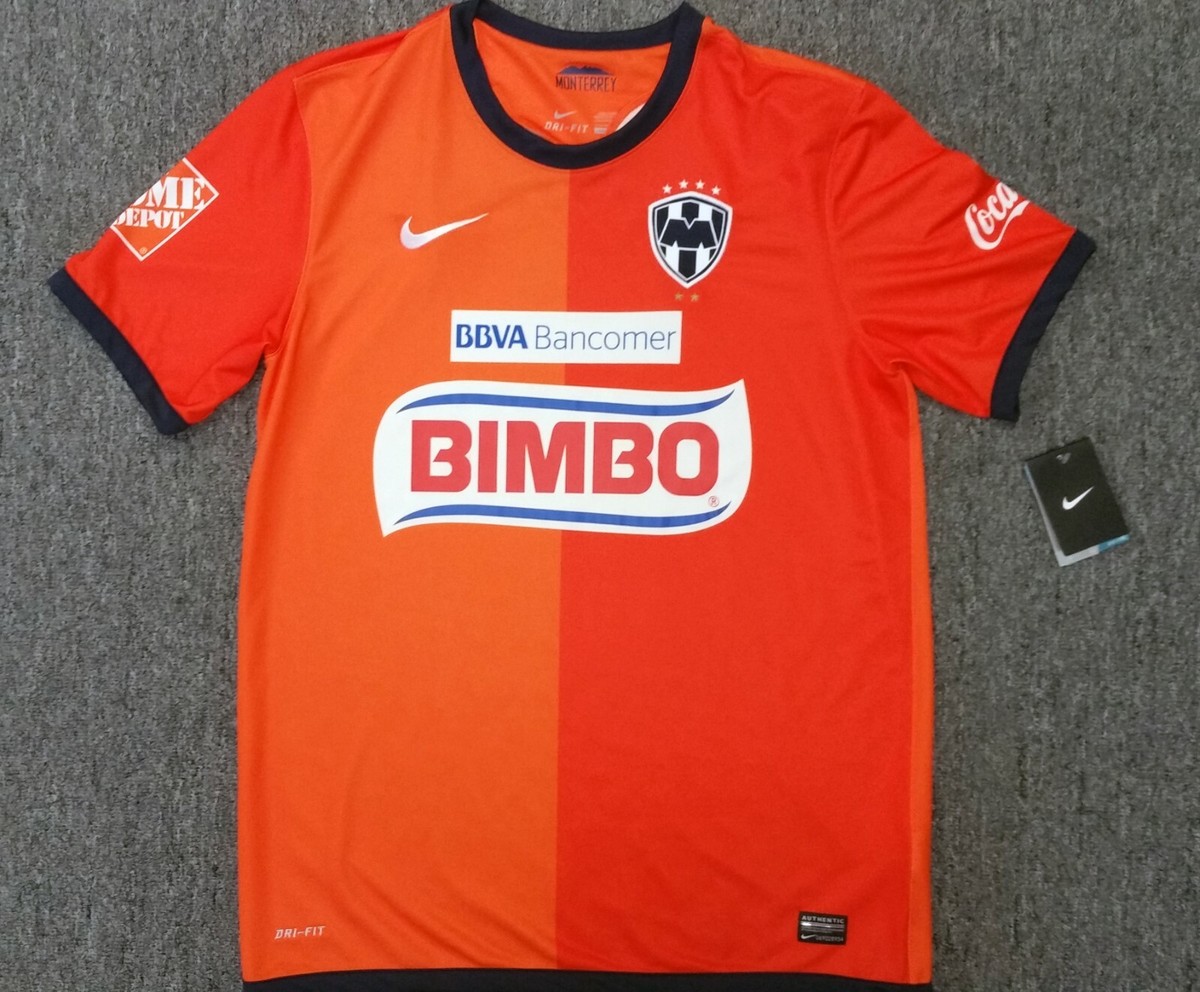 Nike Monterrey Third Jersey 2013/2014 Season Color Orange | eBay